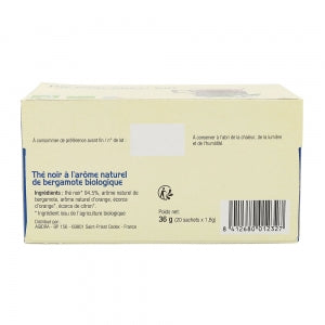 Thé Earl Grey BIO boîte 20 sachets