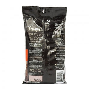 Palets de chocolat noir dessert sachet 200g