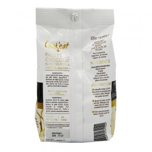 Palets de chocolat blanc dessert sachet 200g