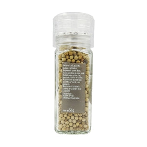 Poivre blanc en grains moulin 54g Bédros