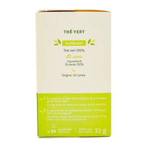 Thé vert boîte 20 pyramides Renuté