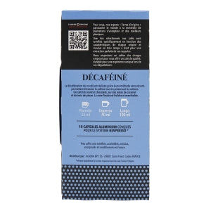 Café décaféiné doux 2/5 10 capsules boîte 55g
