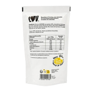 Snacking avoine, amande, banane, chocolat pqt 70g