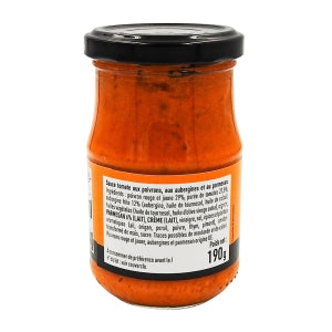 Sauce poivrons aubergines parmesan pot 190g Savino