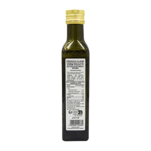 Huile d'olive au basilic bouteille 250ml