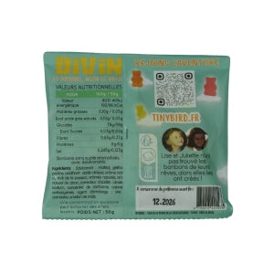 Bonbons tinybird sans sucre 50g