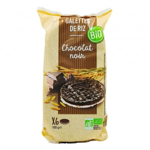 Galettes de riz chocolat noir BIO paquet 100g 