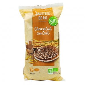 Galettes de riz chocolat au lait BIO paquet 100g 