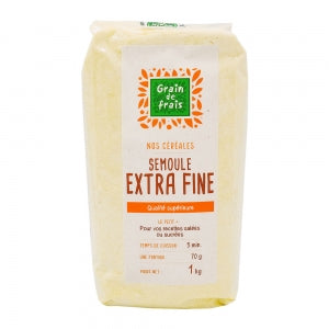 Semoule extra fine paquet 1kg Grain de Frais 