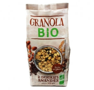 Granola 2 chocolats amandes BIO paquet 375g 