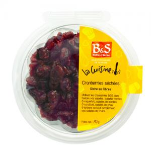 Cranberries en moitié barquette 70g B& 