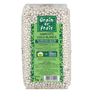 Haricots coco blancs paquet 1kg Grain de Frais 