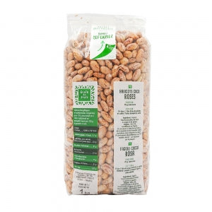 Haricots coco roses paquet 1kg Grain de Frais