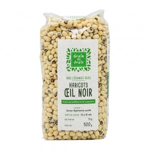 Haricots oeil noir paquet 500g Grain de Frais 