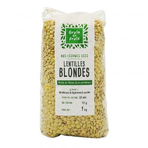 Lentilles blondes AM du Nord paquet 1kg 