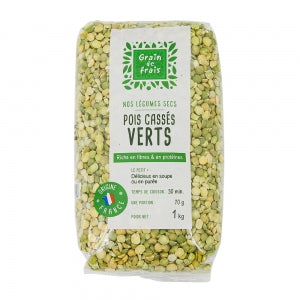 Pois cassé France paquet 1kg Grains de Frais 