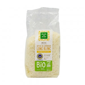 Riz long blanc de Camargue IGP BIO paquet 500g 