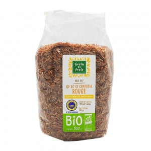 Riz rouge de Camargue IGP BIO paquet 500g 