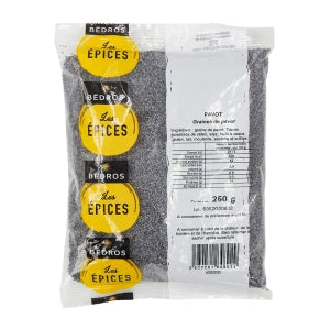 Graines de pavot paquet 250g Bédros 