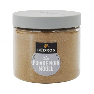 Poivre noir moulu pot 80g Bédros 