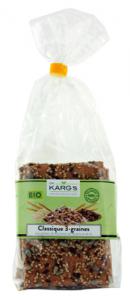 Crackers 3 graines BIO Dr Karg's paquet 200g 