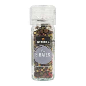 Moulin 5 baies grain 38g Bédros 