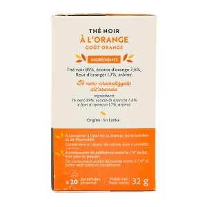 Thé noir à l'orange boîte 20 pyramides Renuté