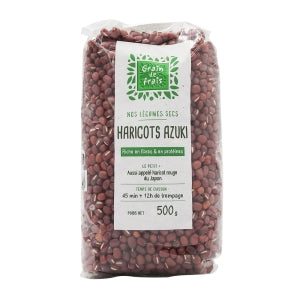 Haricots azuki paquet 500g Grain de frais 