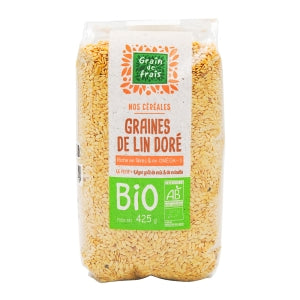 Graine de lin doré BIO pqt 425g Grain de Frais 