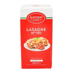 Pâtes à lasagnes paquet 500g Savino 