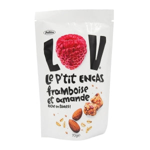 Snacking avoine, amande et framboise paquet 70g 