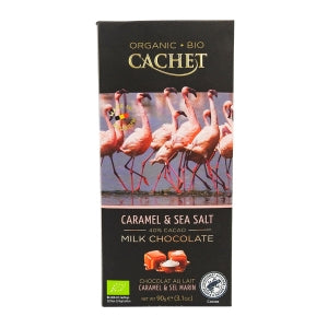 Chocolat au lait BIO caramel & fleur de sel 90g 