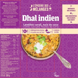 Dahl lentilles coco sachet 250g 