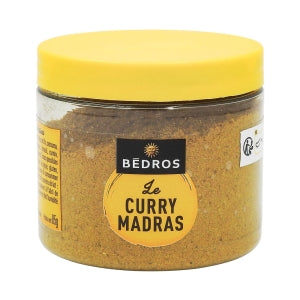 Curry madras moulu pot 85g Bédros 