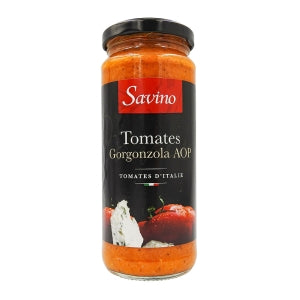 Sauce tomates gorgonzola AOP pot 340g Savino 