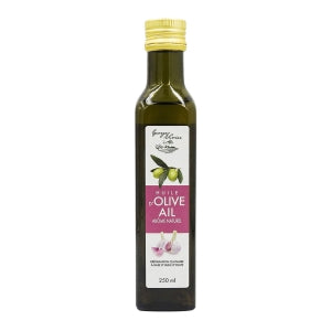 Huile d'olive à l'ail bouteille 250ml 